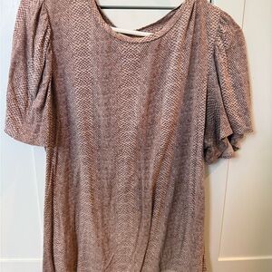 a new day Brown Snake Print Blouse